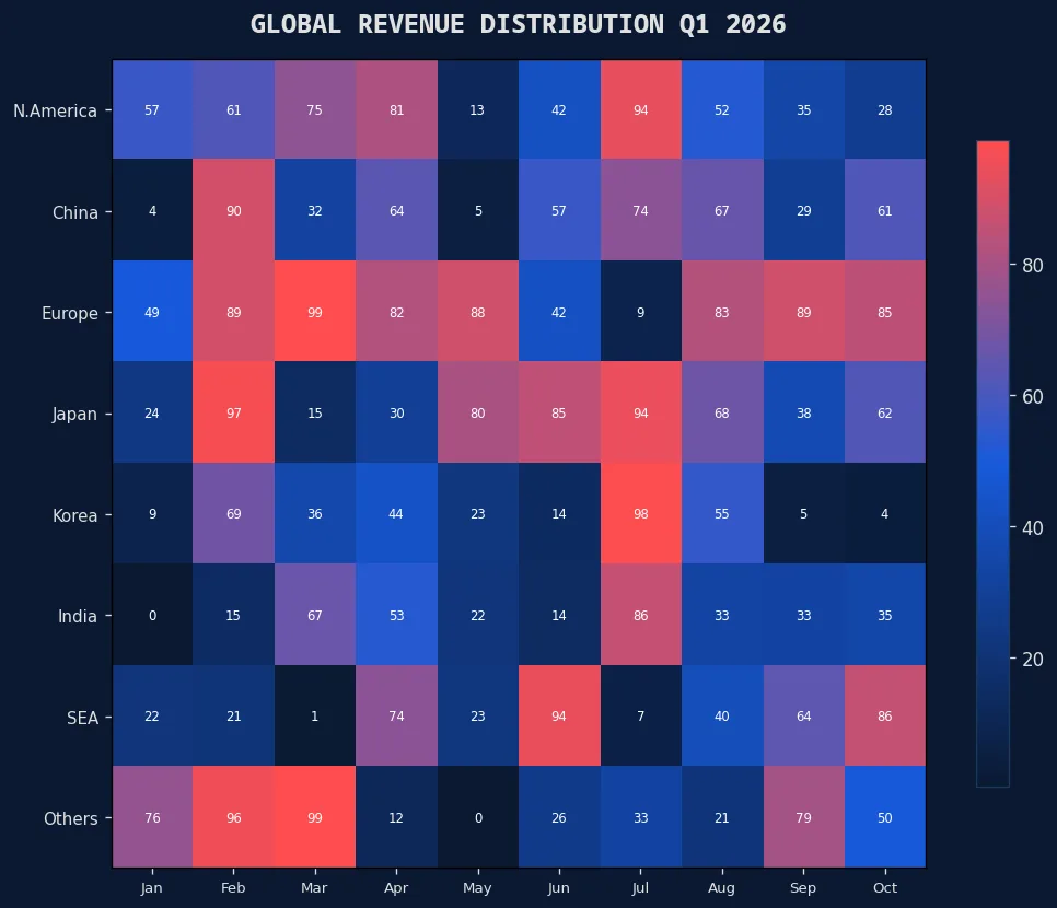 票房风向标 2026年Q1全球票房区域分布热力图